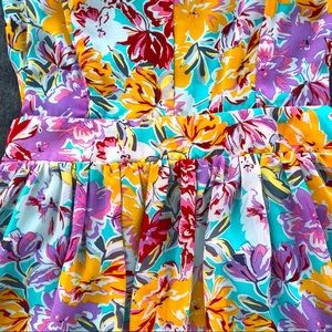 Floral Backless Spaghetti Strap Skater Dress